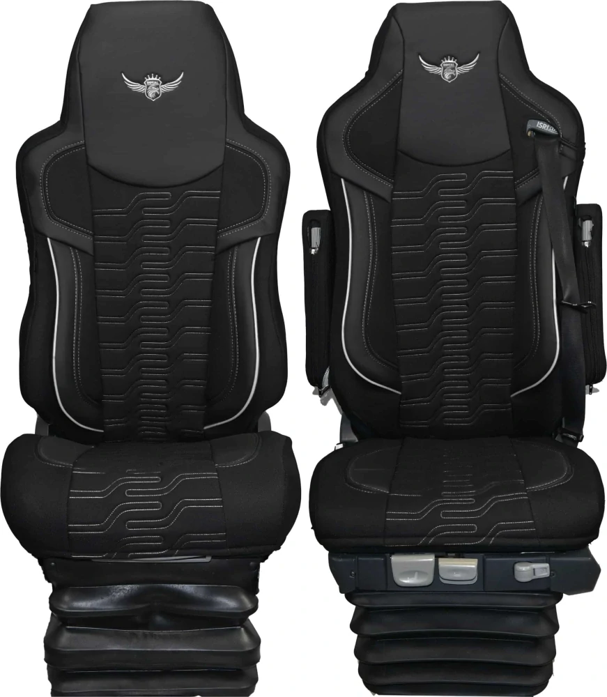 Potahy sedadel ROYAL Premium MAN TGX, TGA, TGS, TGM 1 pás Šedé