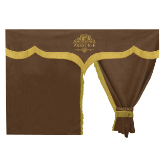 Zadní závěs postel Prestige Line Hnědý