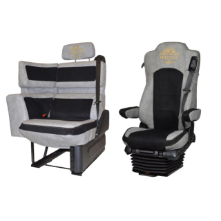 Potahy Mercedes Solostar Prestige Line šedočerná